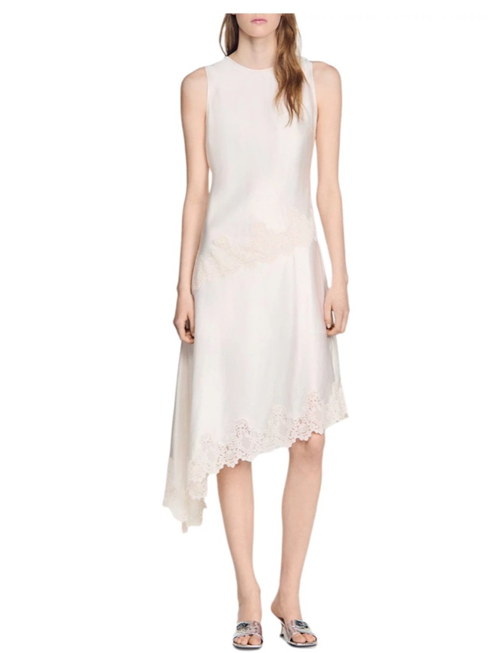 Alva Asymmetric Satin Dress